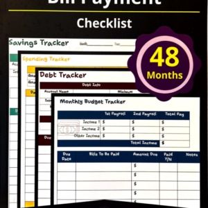 Monthly Bill Payment Checklists